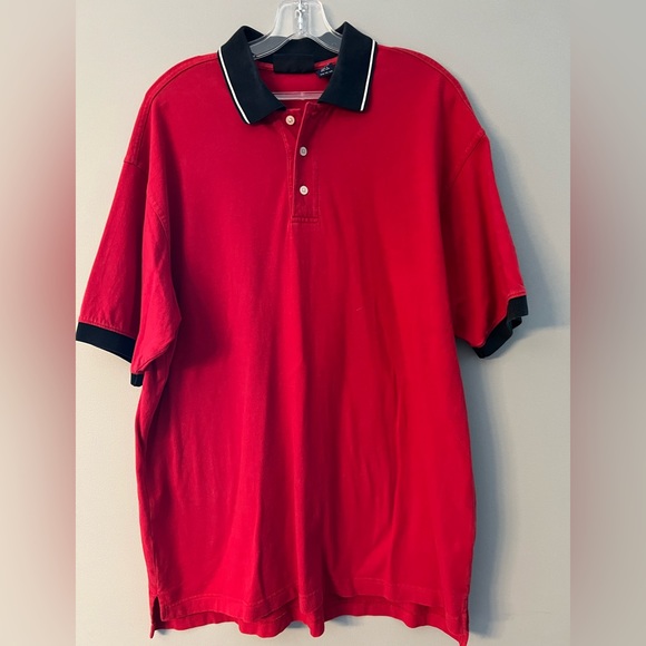 Structure Men’s Short Sleeve Polo Size L Red - Picture 1 of 7